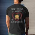 Best Cat Dad Ever I Love You A Hole Lot Daddy Father’S Day Men's Back Print T-shirt Gifts for Him