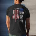 Best Dad By Par Disc Golf Dad 4Th Of July Fathers Day Mens Back Print T-shirt Gifts for Him