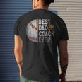 Best Dad Coach Ever Funny Baseball For Sport Lovers Fan Mens Back Print T-shirt Gifts for Him