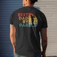 Best Dad By Par Daddy Golf Lover Golfer Fathers Day Men's Back Print T-shirt Gifts for Him