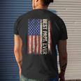 Best Papa Ever Us American Flag Gifts For Fathers Day Men Mens Back Print T-shirt Gifts for Him