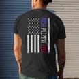 Best Peepaw Ever American Flag Gifts For Fathers Day Peepaw Mens Back Print T-shirt Gifts for Him