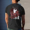 Best Poppie By Par Golf Lover Sports Funny Fathers Day Gifts Gift For Mens Mens Back Print T-shirt Gifts for Him