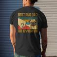 Best Pug Dad Ever Men's Back Print T-shirt Gifts for Him