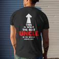 Best Uncle In The World Uncle Gift From Niece Nephew Mens Back Print T-shirt Gifts for Him