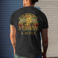 Bicycle Grandpa Never Underestimate A Grandpa On A Bicycle Mens Back Print T-shirt Gifts for Him