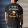 Bicycle Never Underestimate An Old Guy On A Bicycle Men's T-shirt Back Print Gifts for Him
