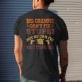Big Grampie Cant Fix Stupid Fix What Stupid Does Men's Back Print T-shirt Gifts for Him