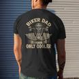 Biker Dad Motorcycle Fathers Day For Father Biker Men's Back Print T-shirt Gifts for Him