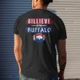 Billieve In Buffalo Vintage Football Men's Back Print T-shirt Gifts for Him