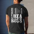 Bim Like A Boss Building Information Modeling Men's T-shirt Back Print Gifts for Him