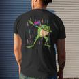 Bisexual Flag Frog Dab Lgbt Bi Pride Stuff Animal Mens Back Print T-shirt Gifts for Him