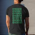 Bitcoin In Binary Code Computer Programming Men's T-shirt Back Print Gifts for Him