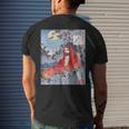 Bodhidharma - Daruma Shaolin Kung Fu Chan Buddhism Buddhist Mens Back Print T-shirt Gifts for Him