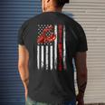 Boil Master Crawfish American Flag Crawdaddy Crayfish Men's T-shirt Back Print Gifts for Him