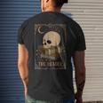 Book Reader Tarot Card Pagan Goblincore Goth Occult Book Tarot Funny Gifts Mens Back Print T-shirt Gifts for Him