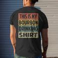 Bourbon Funny Alcohol Drinking Retro Bourbon Mens Back Print T-shirt Gifts for Him