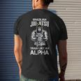 Brazilian Jiu Jitsu Train Like An Alpha Bjj Mix Martial Arts Men's T-shirt Back Print Gifts for Him