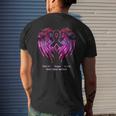 Breast Cancer Faith Hope Love Wings Awareness Back Men's T-shirt Back Print Gifts for Him