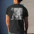 British Longhair Cat Cinematic Black And White Photography Men's T-shirt Back Print Gifts for Him