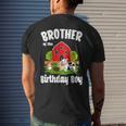Brother Of The Birthday Boy Farm Animal Bday Party Mens Back Print T-shirt Gifts for Him
