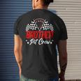 Brother Pit Crew Birthday Party Race Car Lover Racing Family Men's T-shirt Back Print Gifts for Him