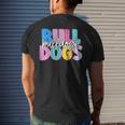 Bulldogs Colorful School Spirit Men's T-shirt Back Print Gifts for Him