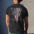C-17 Globemaster Iii Military Airplane Patriotic Vintage Men's T-shirt Back Print Gifts for Him