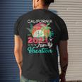 California 2023 Family Vacation Matching Fun Beach Summer Family Vacation Funny Designs Funny Gifts Mens Back Print T-shirt Gifts for Him