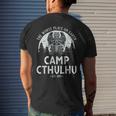 Camp Cthulhu Funny Cosmic Horror Cthulhu Mens Back Print T-shirt Gifts for Him