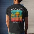 Cancun Mexico Retro Mexican Resort Vacation Summer Trip 2023 Mens Back Print T-shirt Gifts for Him