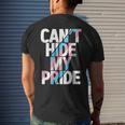 Cant Hide My Pride Transgender Trans Flag Ftm Mtf Lgbtq Mens Back Print T-shirt Gifts for Him