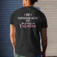 My Cantabrian Water Dog Is My Valentine Party Men's T-shirt Back Print Gifts for Him