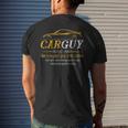 Carguy Definition Car Guy Muscle Car Men's T-shirt Back Print Gifts for Him