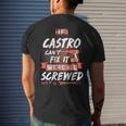 Castro Name Gift If Castro Cant Fix It Were All Screwed Mens Back Print T-shirt Gifts for Him