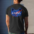 Catsa Space For Cat Lovers And Fans Of Felines Men's T-shirt Back Print Gifts for Him