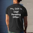 Chief Parenting Officer Celebrate Your Parenting Role Men's T-shirt Back Print Gifts for Him Chief Parenting Officer Celebrate Your Parenting Role Men's T-shirt Back Print Gifts for Him