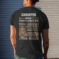 Christie Name Gift Christie Born To Rule Mens Back Print T-shirt Gifts for Him