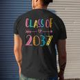 Class Of 2037 Pre-K Graduate Preschool Graduation Mens Back Print T-shirt Gifts for Him