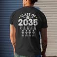 Class Of 2035 Grow With Me Checklist Graduation Mens Back Print T-shirt Gifts for Him