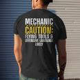 Cool Mechanic For Men Drag Race Automobile Garage Enthusiast Mens Back Print T-shirt Gifts for Him