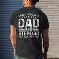Cool Stepdad For Dad Father Stepfather Step Dad Bonus Family Mens Back Print T-shirt Gifts for Him