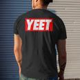 Cool Yeet Basketball Ball Game Slogan Sport Lover Men's T-shirt Back Print Gifts for Him