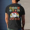 Corn Star Your Hole Is My Goal Vintage Cornhole Player Men's Back Print T-shirt Gifts for Him
