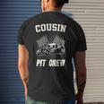 Cousin Pit Crew Funny Race Car Birthday Party Racing Family Racing Funny Gifts Mens Back Print T-shirt Gifts for Him