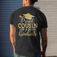 Cousin Senior 2024 Proud Cousin Of A Class Of 2024 Graduate Men's Back Print T-shirt Gifts for Him