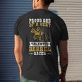 Cowgirls & Barrel Racing Design For A Dad Of A Barrel Racer Gift For Mens Mens Back Print T-shirt Gifts for Him
