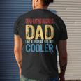Crab-Eating Macaque Dad Like A Regular Dad But Cooler Men's T-shirt Back Print Gifts for Him
