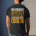 Crab-Eating Macaque Grandpa Like A Grandpa But Cooler Men's T-shirt Back Print Gifts for Him