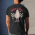 Creep It Real Ghost Halloween Groovy Retro Vintage IT Funny Gifts Mens Back Print T-shirt Gifts for Him
